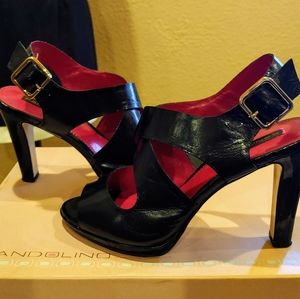 Bandolino "Ludlow Crisscross" Black Heels
